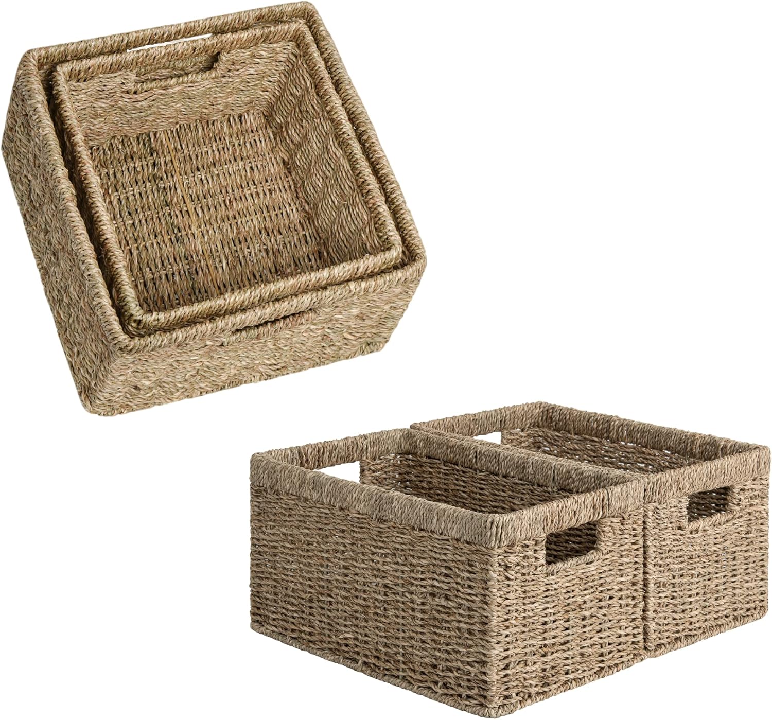 StorageWorks Seagrass Storage Baskets