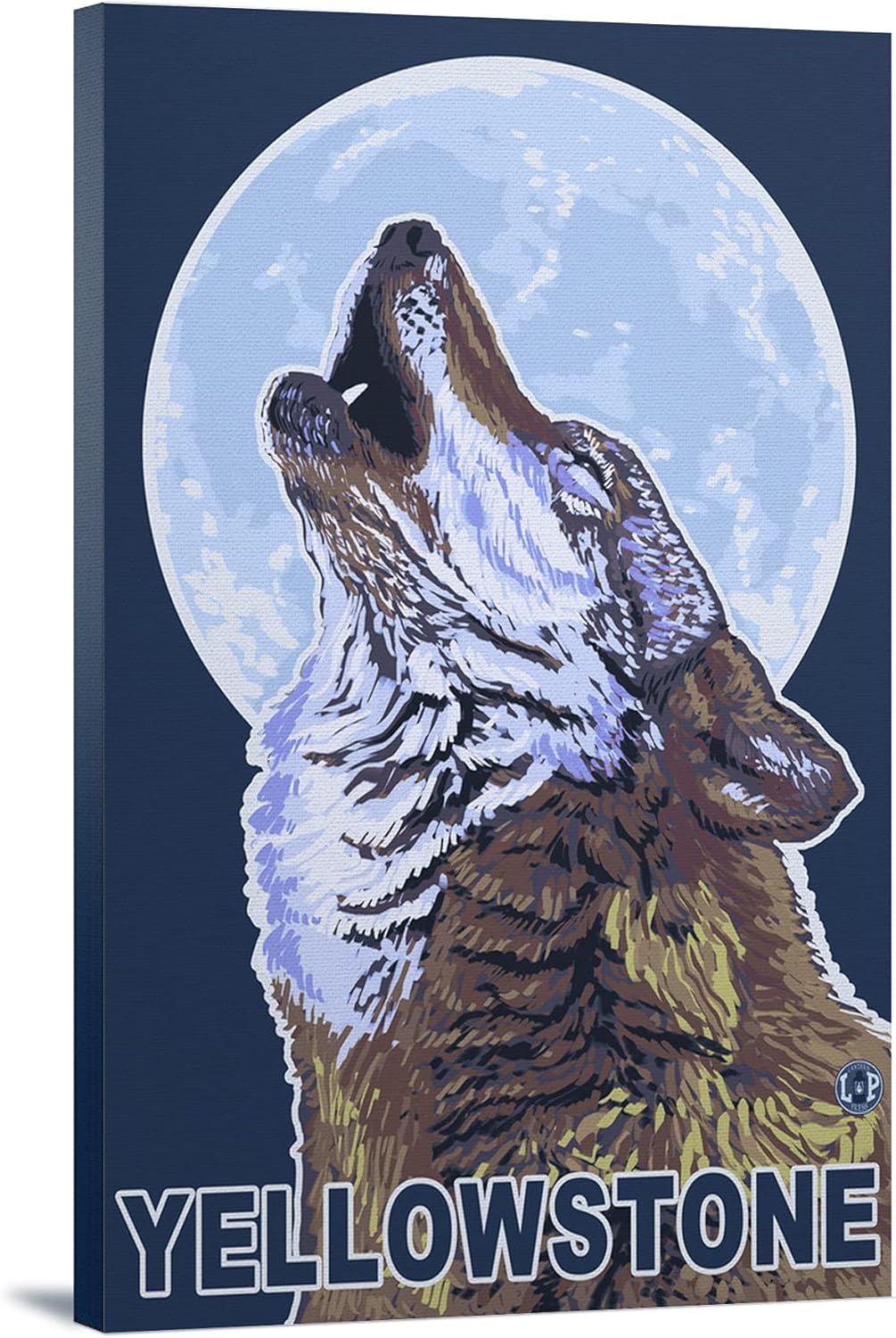 Lantern Press Yellowstone National Park, Wyoming, Howling