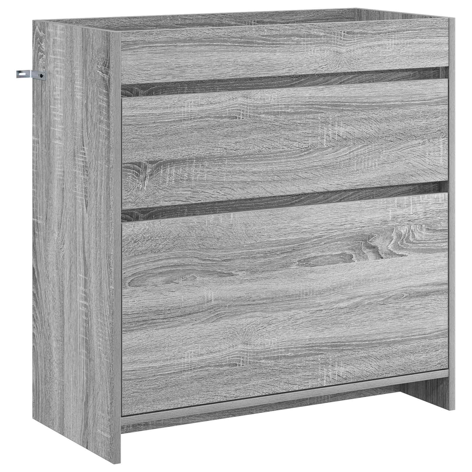 Mobile sottobagno grigio sonoma, 78,5 x 37,5 x 81 cm, in legno