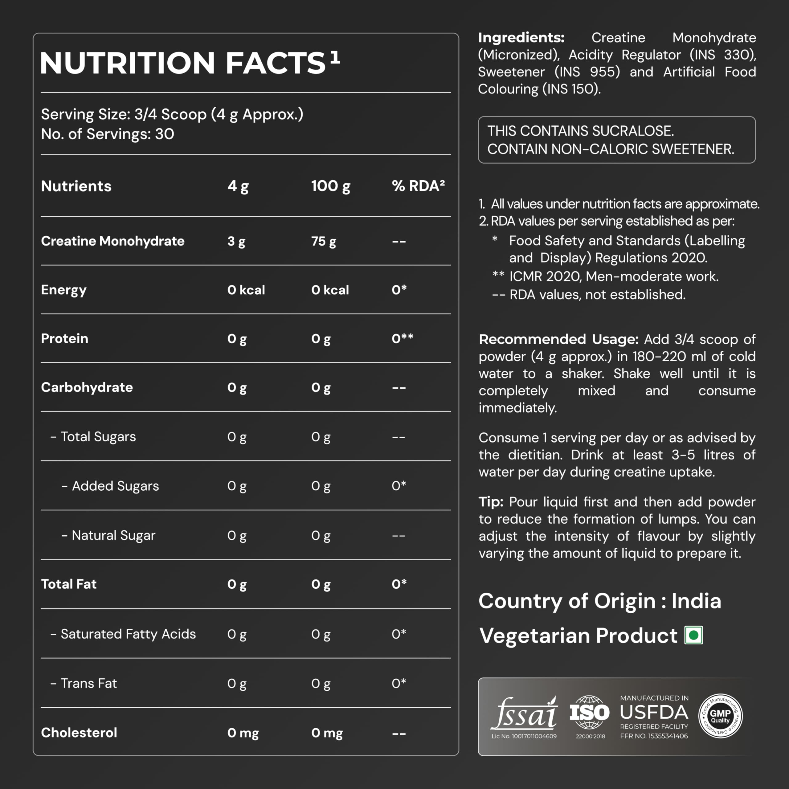 Nutrabay Gold Micronized Creatine Monohydrate 3g Creatine/Serving, NABL Lab Tested | DCD & DHT Tested | Increases Muscle Mass, Strength & Power – Pre/Post Workout Supplement – 120g, Cola — Amazon image 9