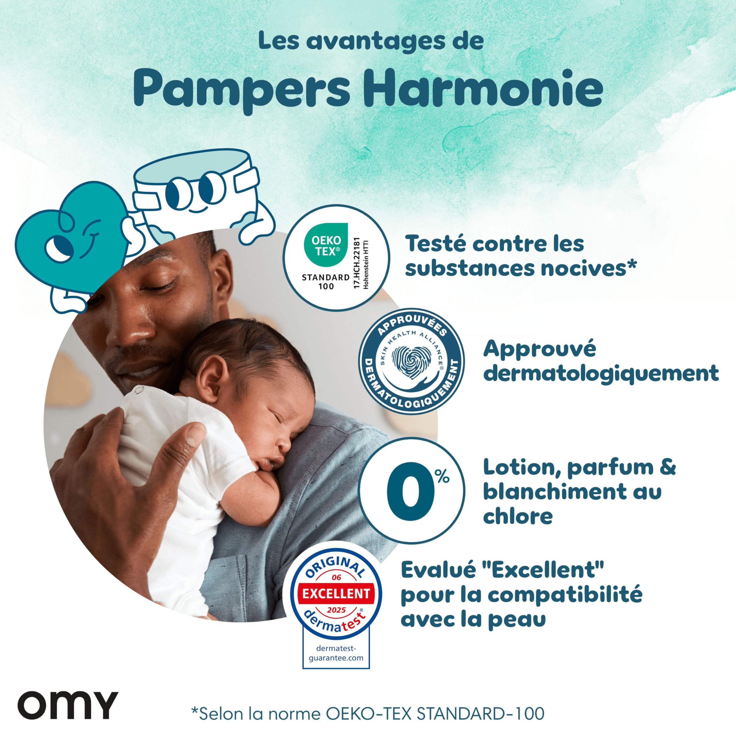 Pampers Harmonie Langes Taille 3 Édition Limitée 102 Langes 6kg-10kg