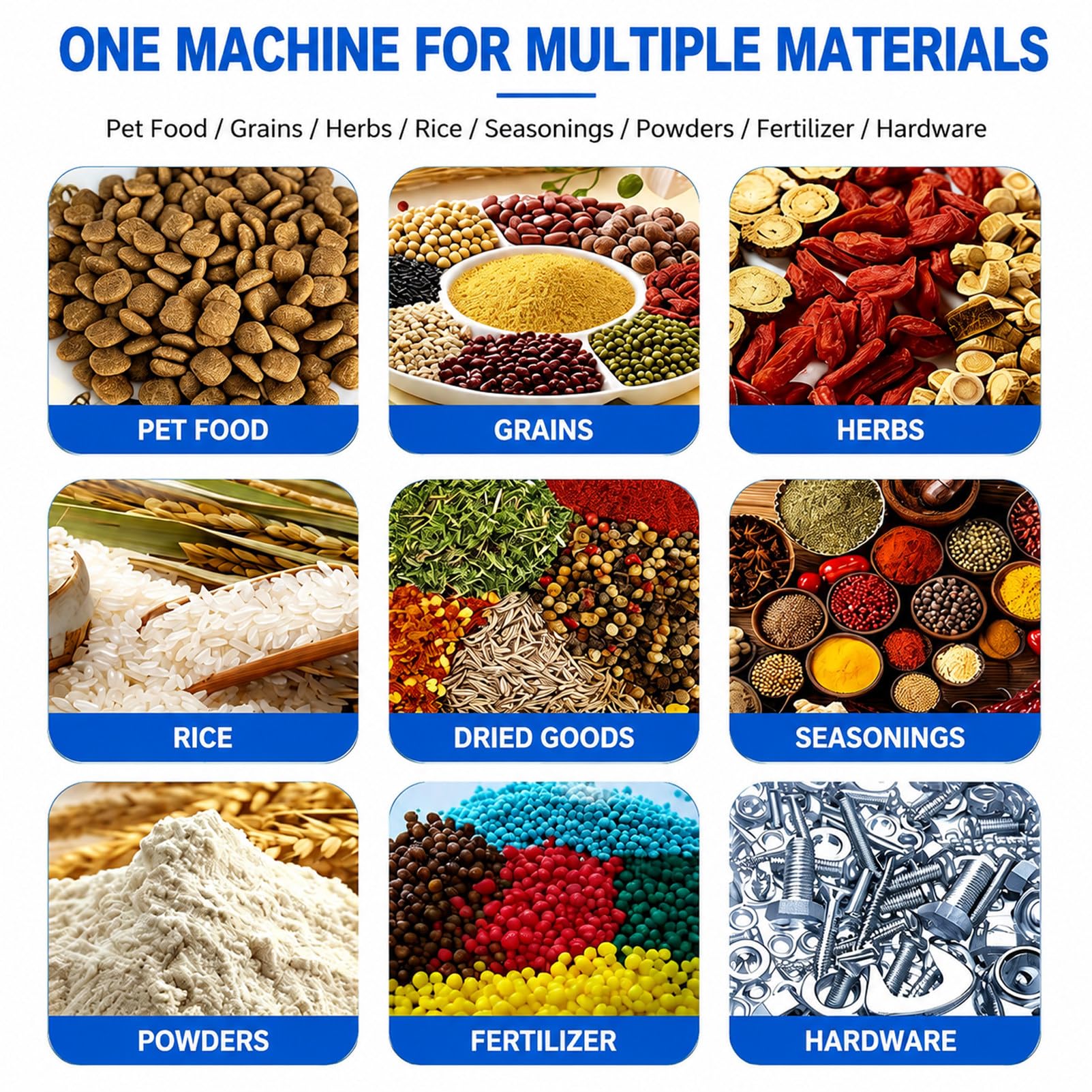 Macchina riempitrice automatica per polveri, 8-15 sacchetti/minuto 10g~999g