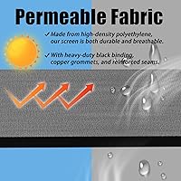 Vista 26 de Black 4FT X 50FT Outdoor Privacy Screen Fence & Mesh Shade Net Cover, Ideal for Garden and Backyard - Enhances Privacy for Fencing & Chain Link