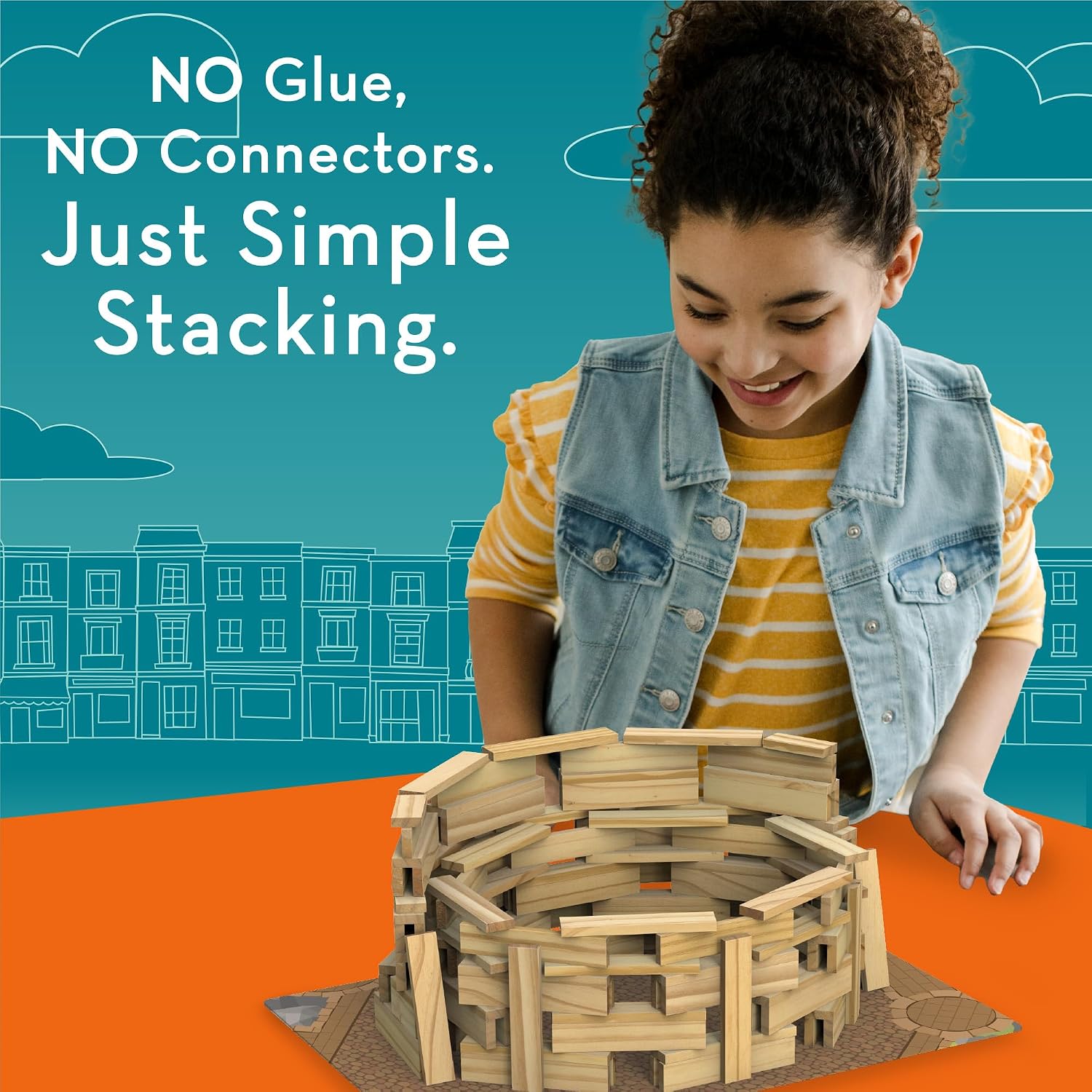 MindWare KEVA Models Monuments - 154 Wooden Building Planks & Step-by-Step Instructions to Build Iconic World Landmarks image 3