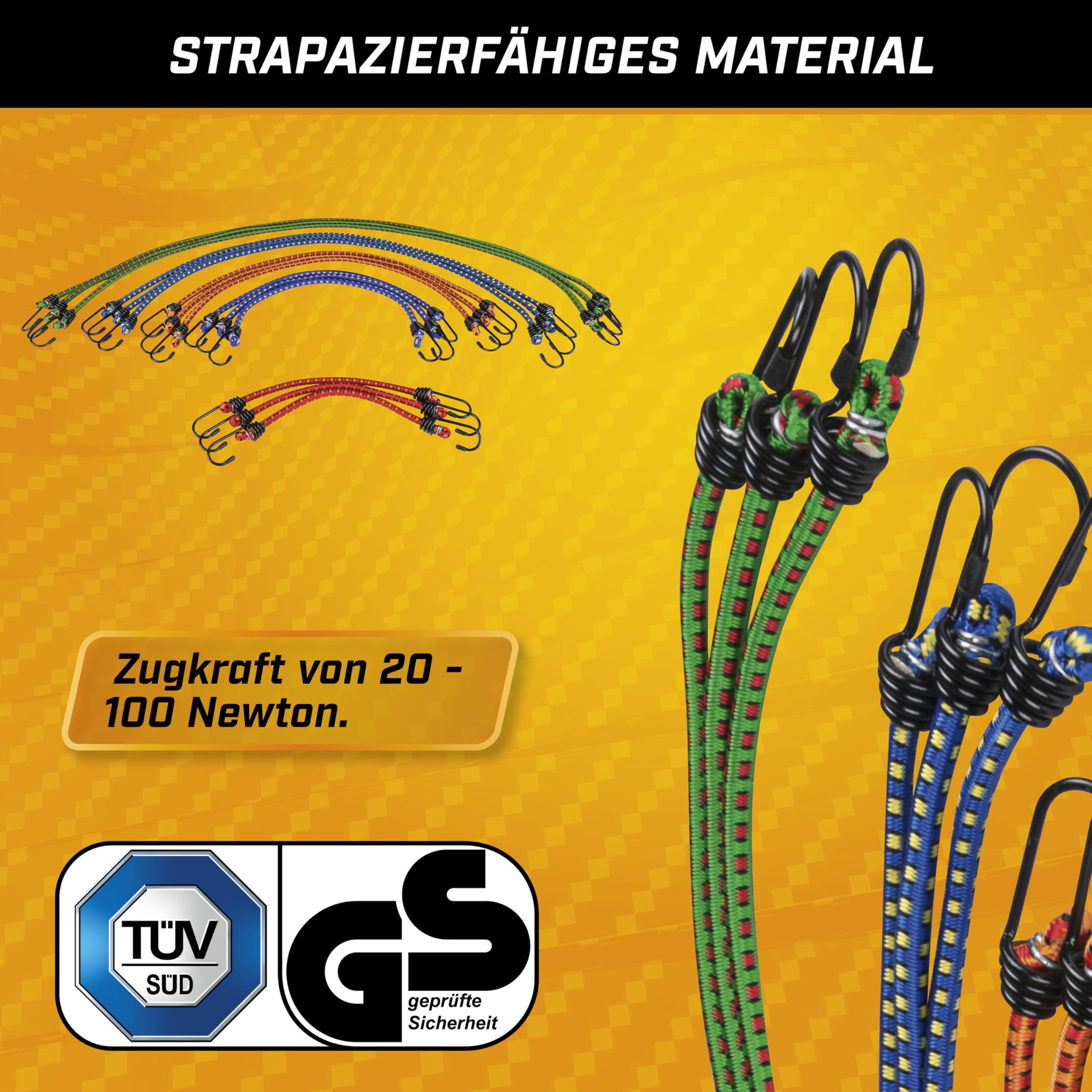 12x Set Di Cinghie Di Tensione Per Bagagli Gomma Di Tensione Per Il T