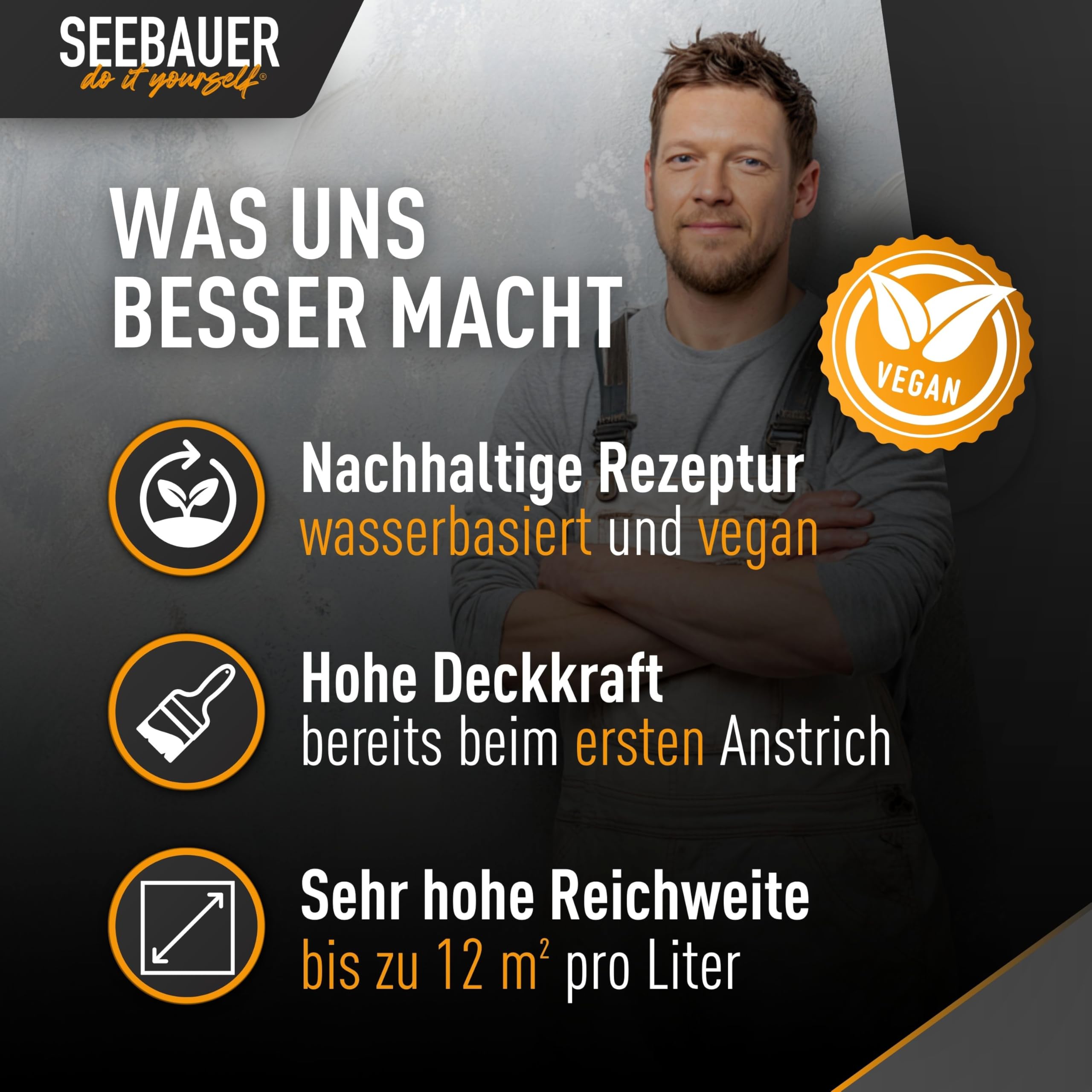 Kreidefarbe für Möbel Grau 750ml Graphite Grey Möbelfarbe ohne Schleifen Holzfarbe extra matt hohe Deckkraft