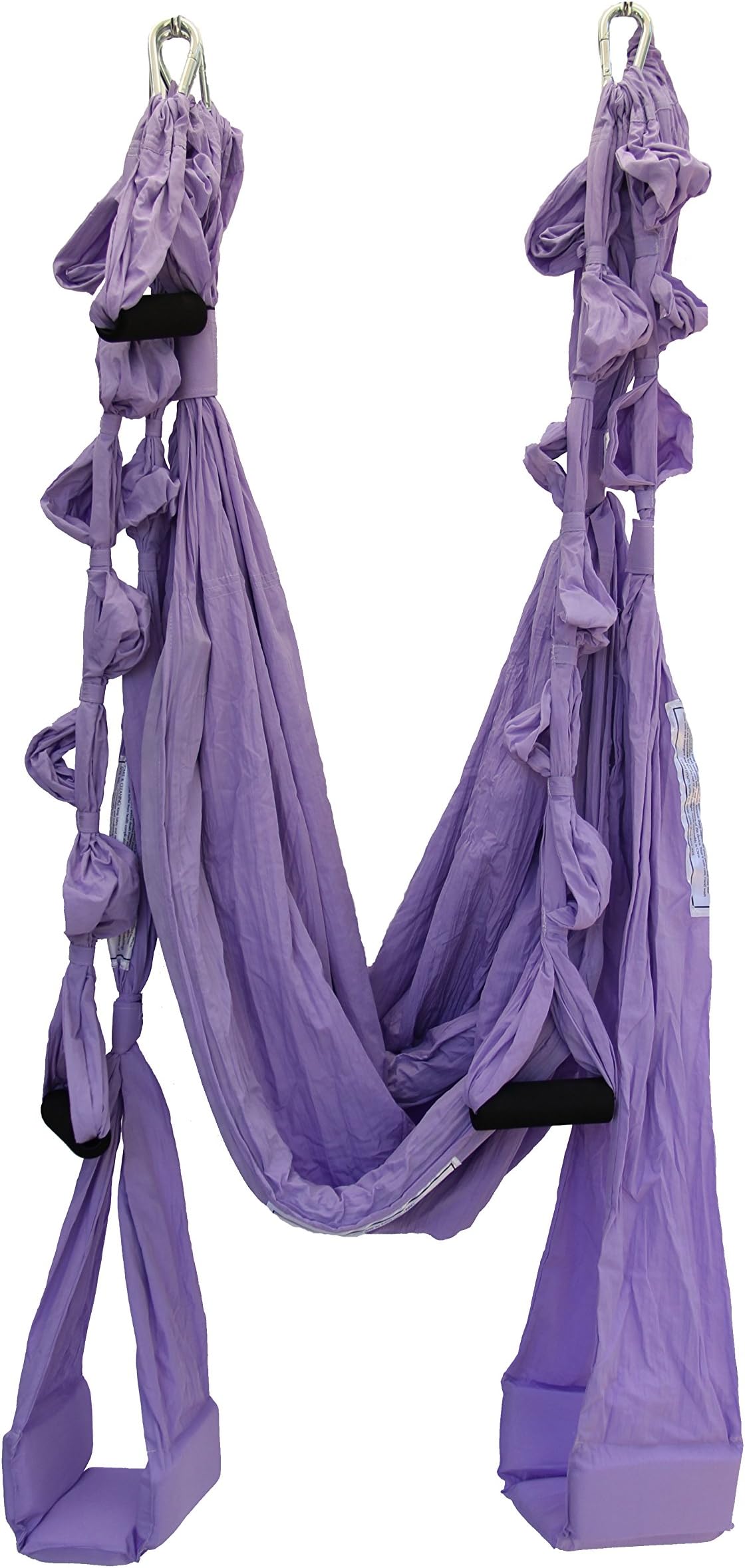 Omni Swing OMNI GYM Pro - Padded Yoga Swing for Inversion Therapy, Aerial Fitness, and Back Pain (Lavender)