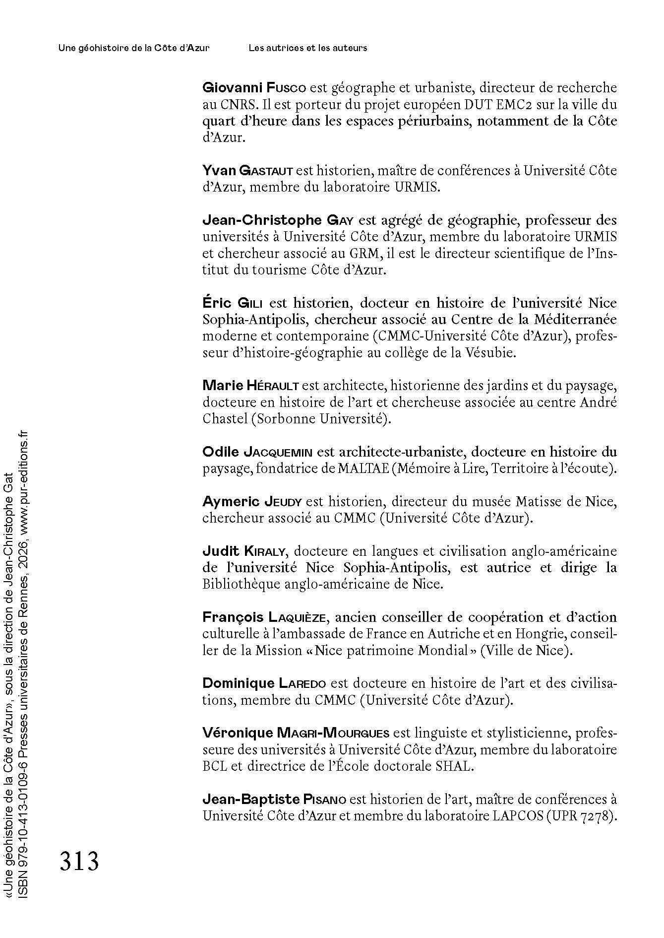 Géohistoire de la Côte d'Azur