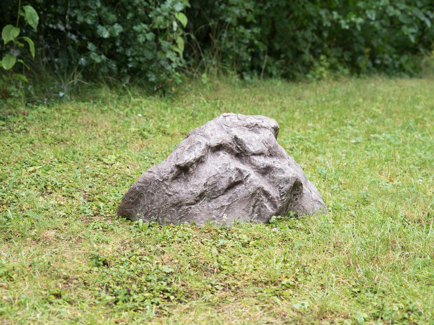 artplants.de Abdeckfelsen Sandstein Andreas, grau, 77x48x39cm, wetterfest | Kunstfelsen Attrappe