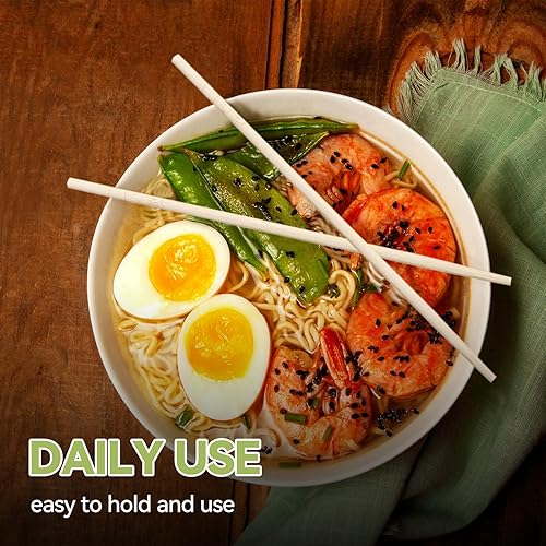 Vista 20 de 20 pares de palillos de 9.5 pulgadas x 20 pares, reutilizables, diseño simple y minimalista, más opciones de tamaño de 7"/9.5"/12