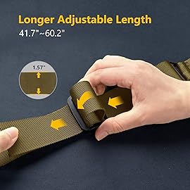 CVLIFE Two Point Sling Swivel Adjustable Length Khaki