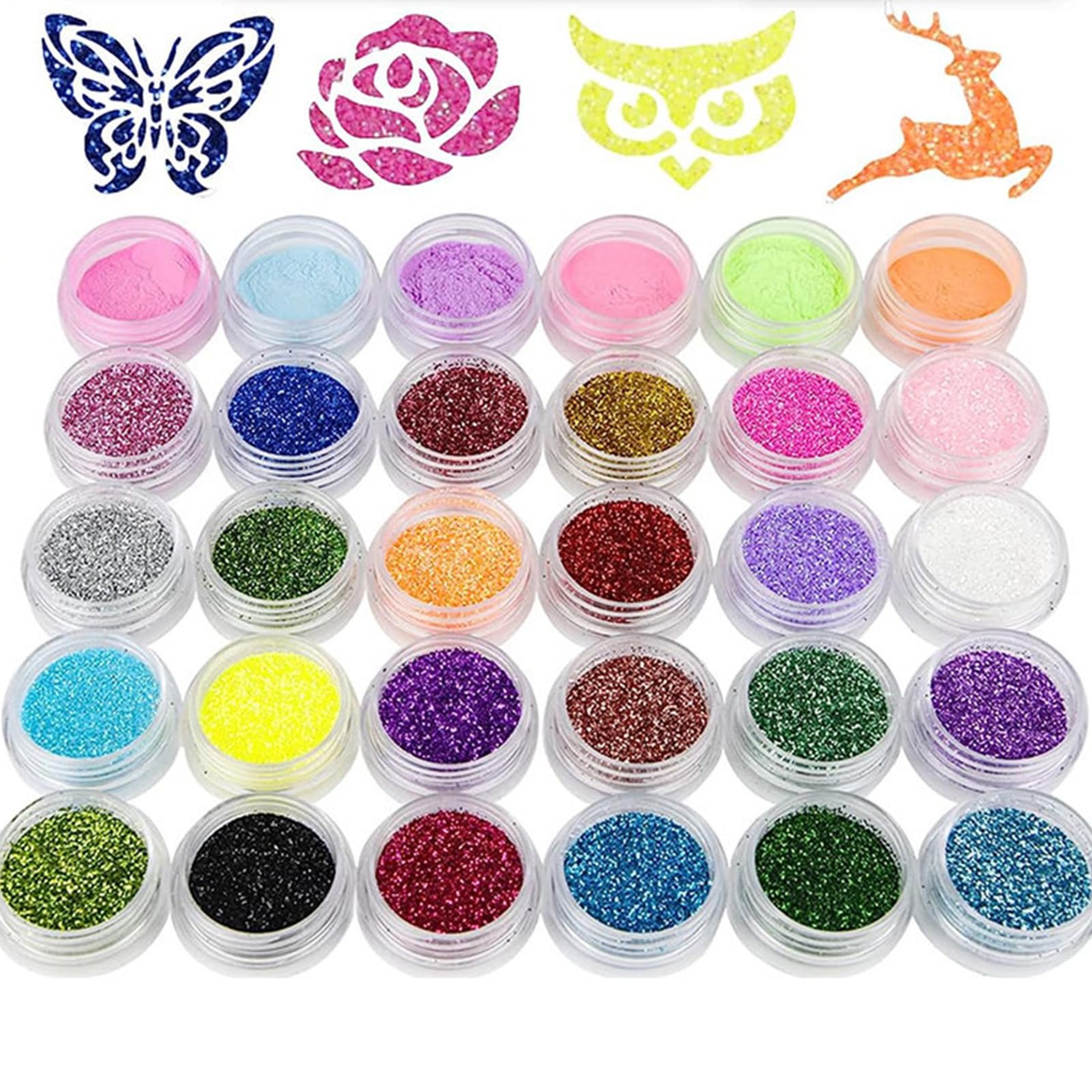 Kit di pittura viso e corpo Pennelli e stencil per trucco viso artistico | Set di pittura corpo attivabile con acqua Per compleanni, carnevali, spettacoli, feste, Halloween, Natale, cosplay