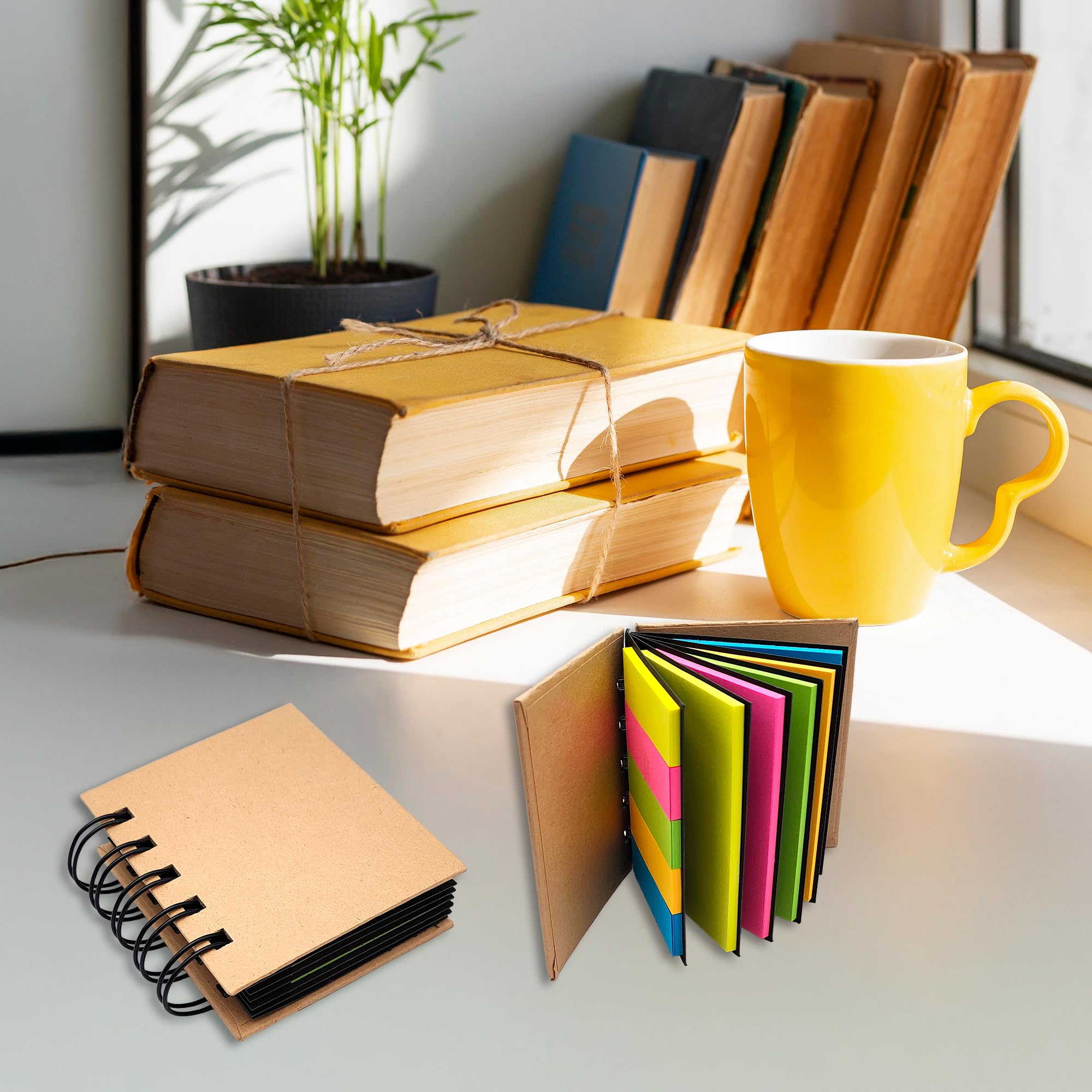 Eco Friendly Sticky Notes & Page Markers, 250 Pcs Colourful Kit for Notes Study, Office and Organization - Image 2