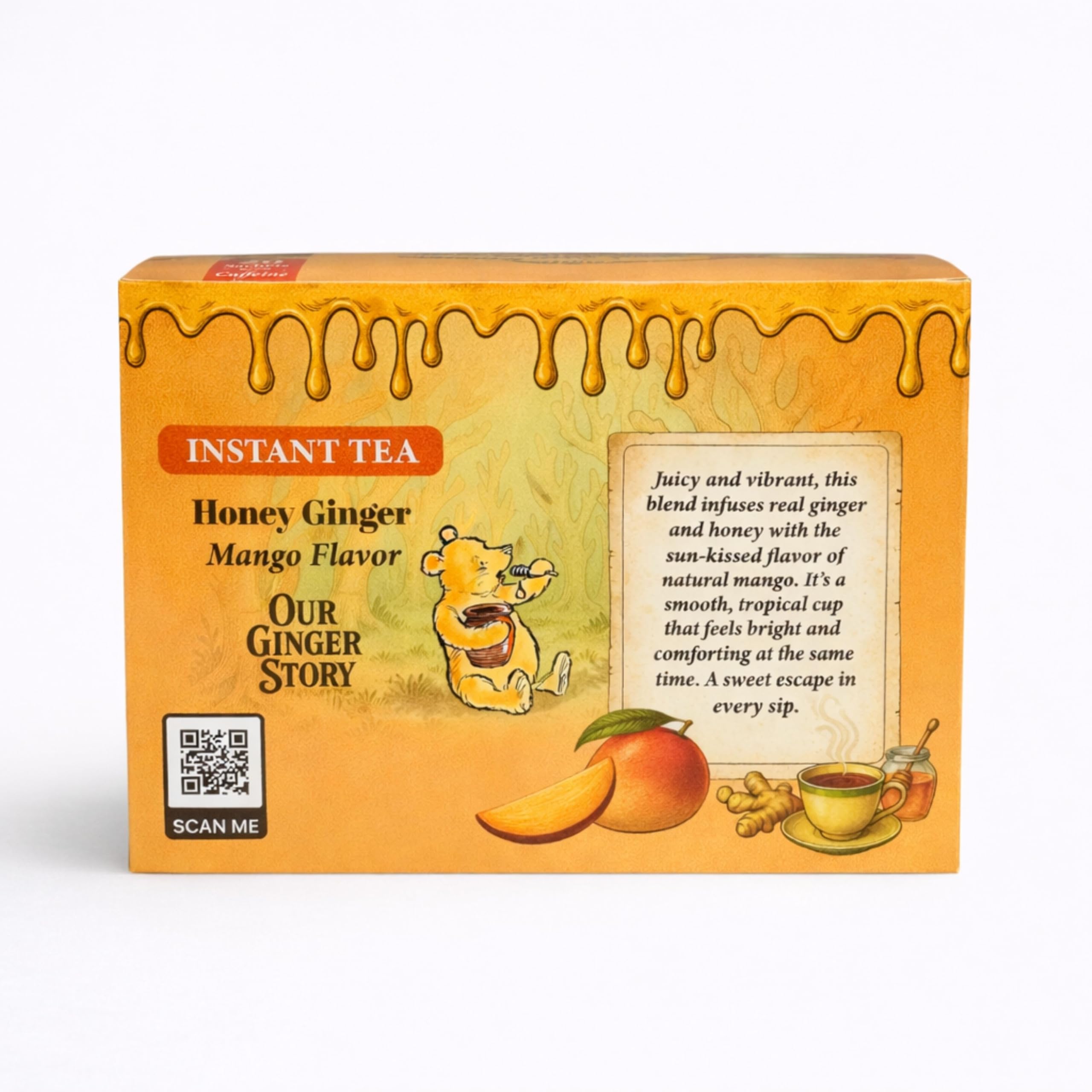 Amazon.com : Premium Honey Ginger Instant Tea Crystals, Mango