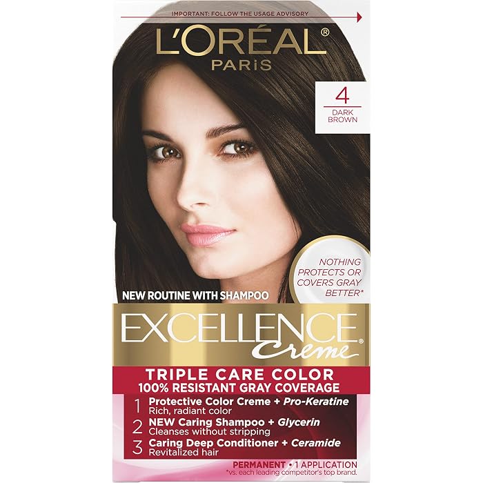 Buy L Oreal Paris Excellence Creme Permanent Hair Color 4 Dark Brown