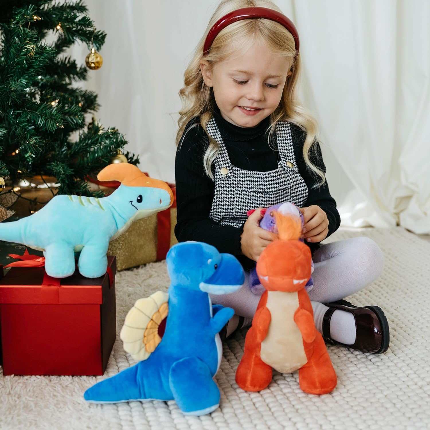 The Petting Zoo Parasaurolophus Dinosaur Stuffed Animal Plushie, Dinosaur Animals, Baby Dinosaur Plush Toy 12 inches - Image 7