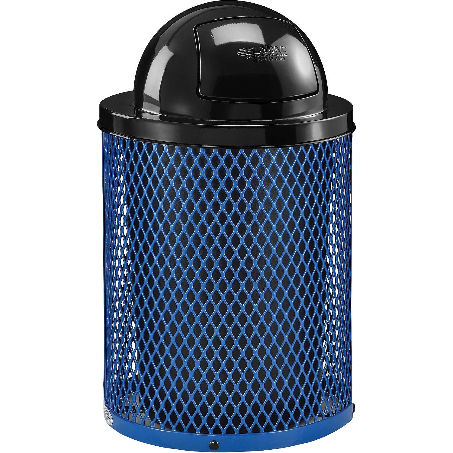 Global Industrial Blue / 23.5 inches (Diameter) x 40 inches (Height) / Industrial Trash, Recycling & Compost