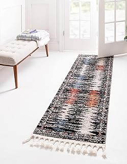 Rugs.com Aramis Collection Rug â€“ 13 Ft Runner Multi Medium Rug Perfect for Hallways, Entryways