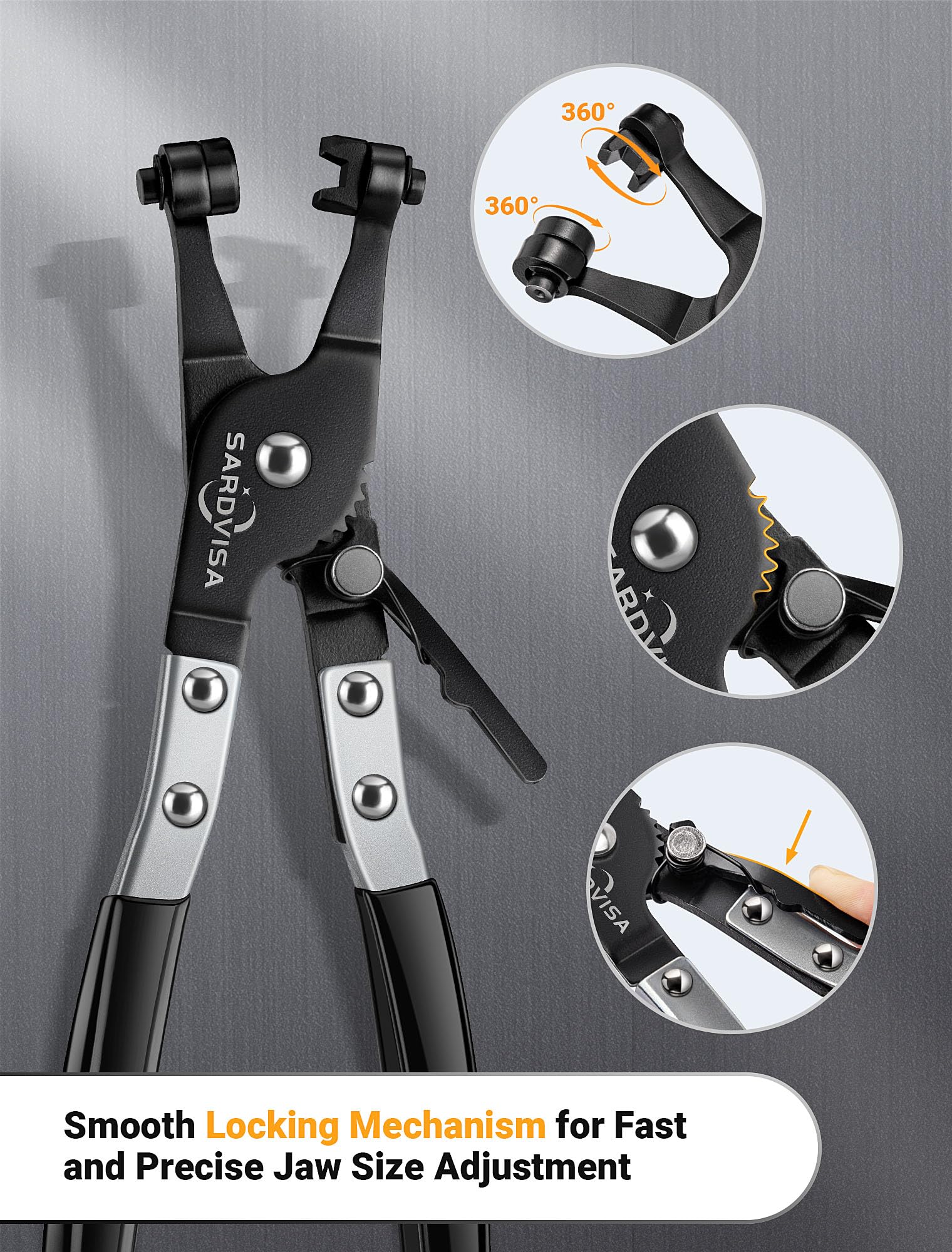 SARDVISA Hose Clamp Pliers - Easy Clamp Removal -4