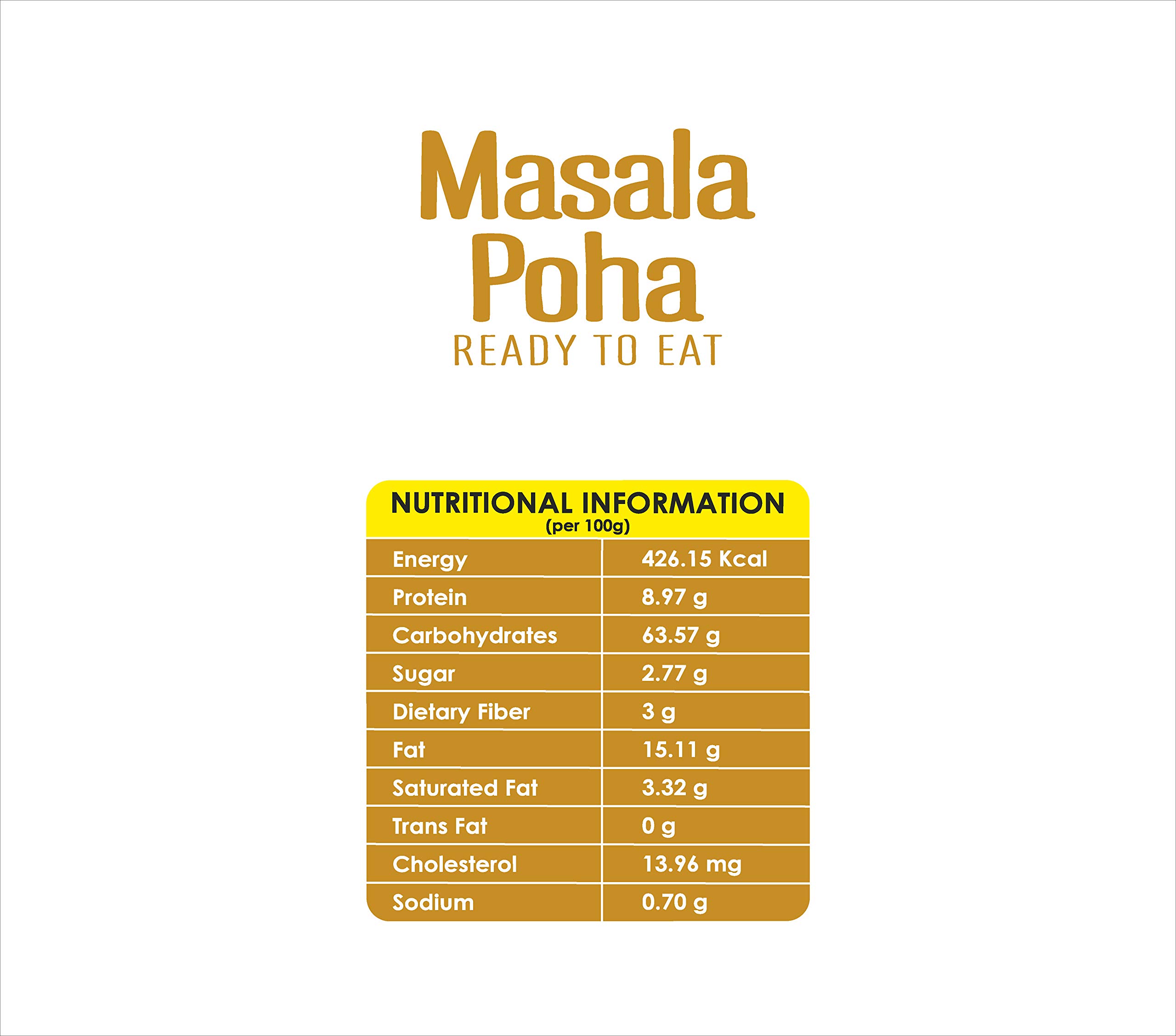 Desi Mealz Ready to Eat Cup Poha Instant Healthy Breakfast - Indian,Tasty and Healthy Ready to Eat Food Products, Best Travel Food Each 100 gm (Masala Instant Poha, Pack of 6) 3