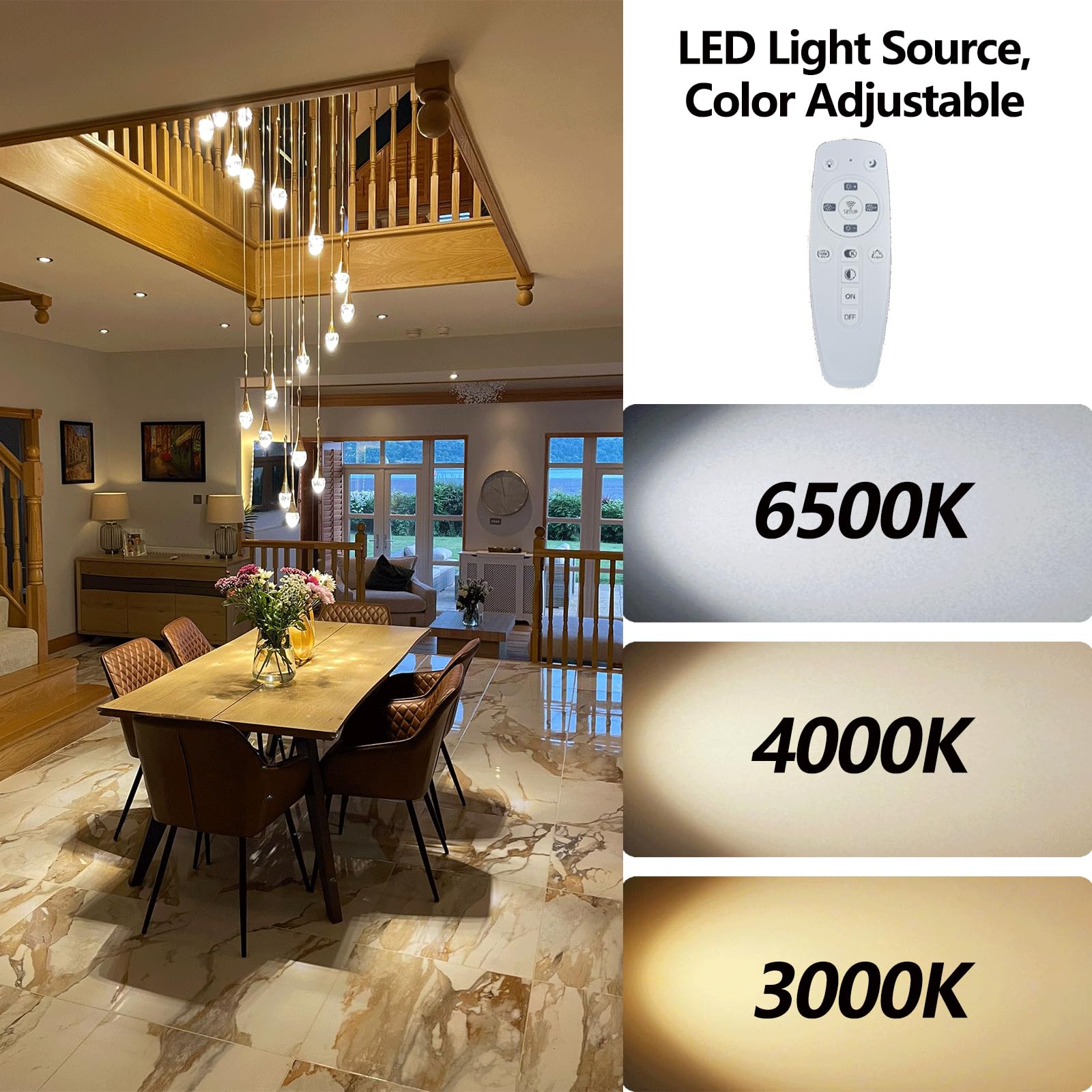 Lampadario per scala lampada a sospensione moderna illuminazione a sospensione per soggiorno plafoniere a Led scale ad anello illuminazione a soppalco  39