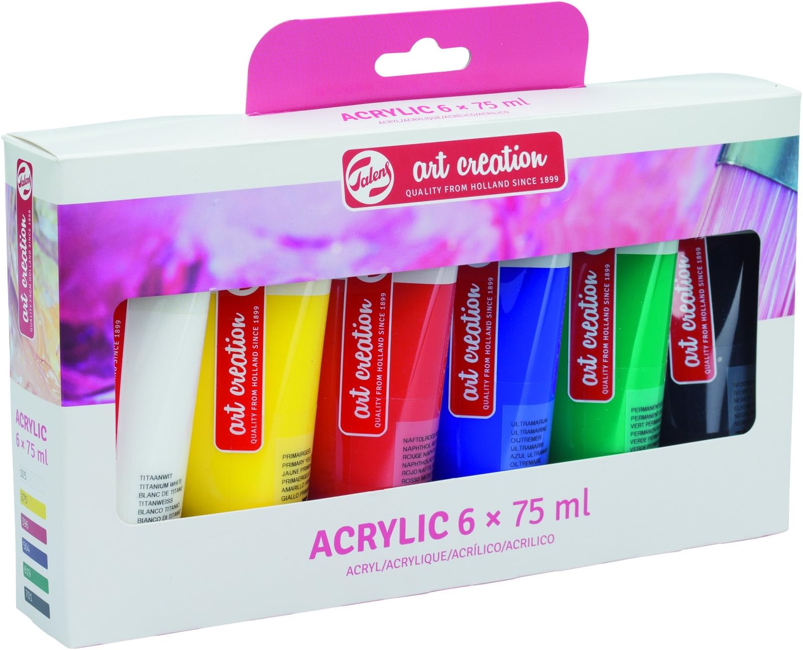 Talens Art CreationAcrylic Paint Set of 6 Tube 75 ml