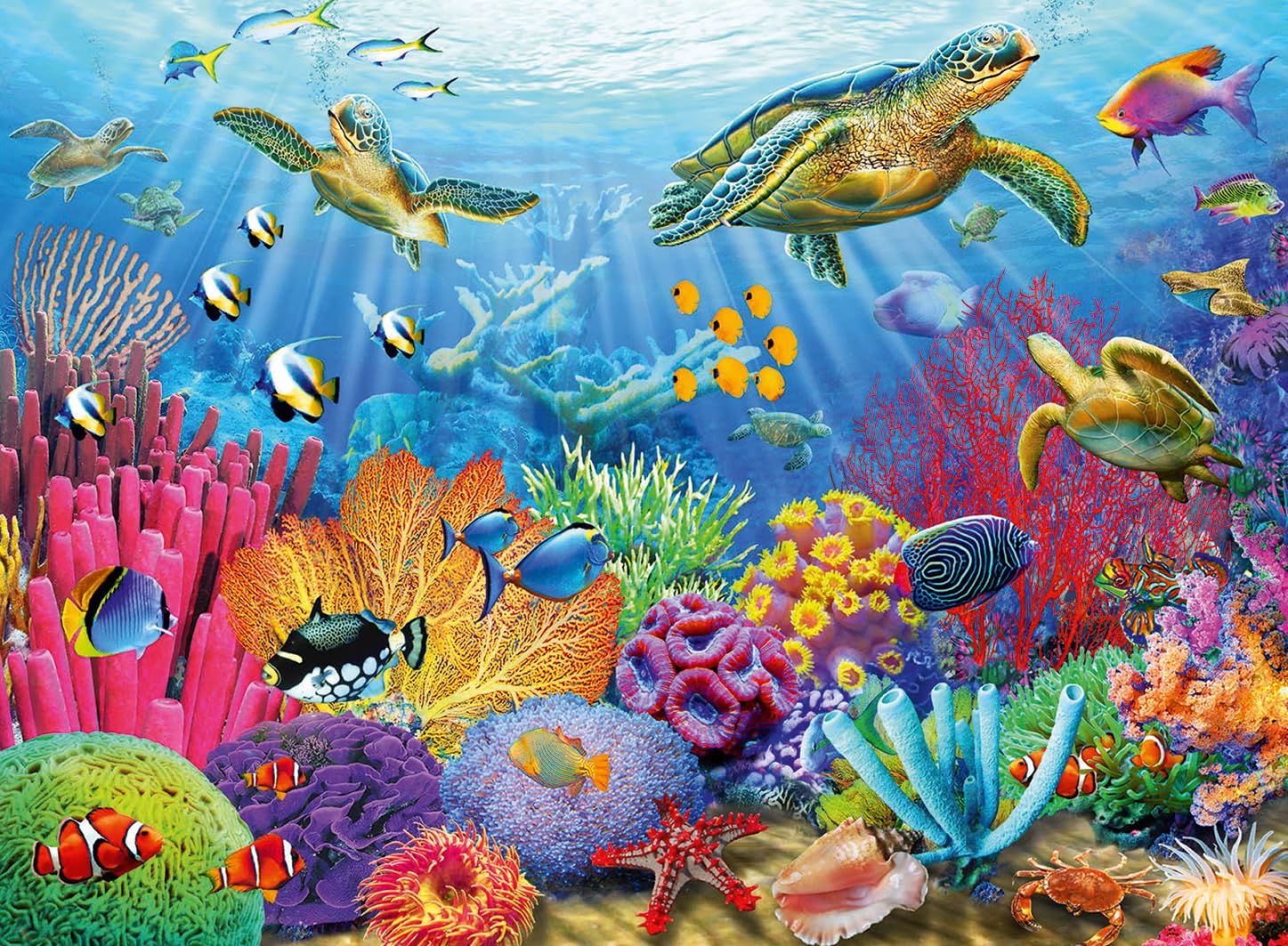 Ravensburger 12000197 - Acque tropicali - puzzle 500 pezzi – puzzle adulti e ragazzi da 12 anni, puzzle mare