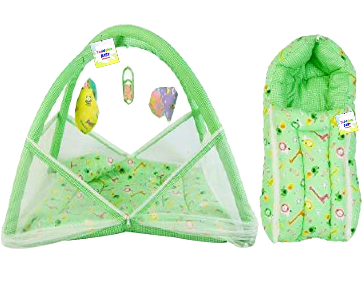 Toddylon Baby Bedding Set New Born Baby Bed Mattress Mosquito Net