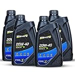 Signate 20W40 Engine Oil for Bikes 1L, 4 Stroke Engine Oil for Motor Cycle, Maximum Gear Protection & Efficient Performance Bike Oil (Pack of 4)