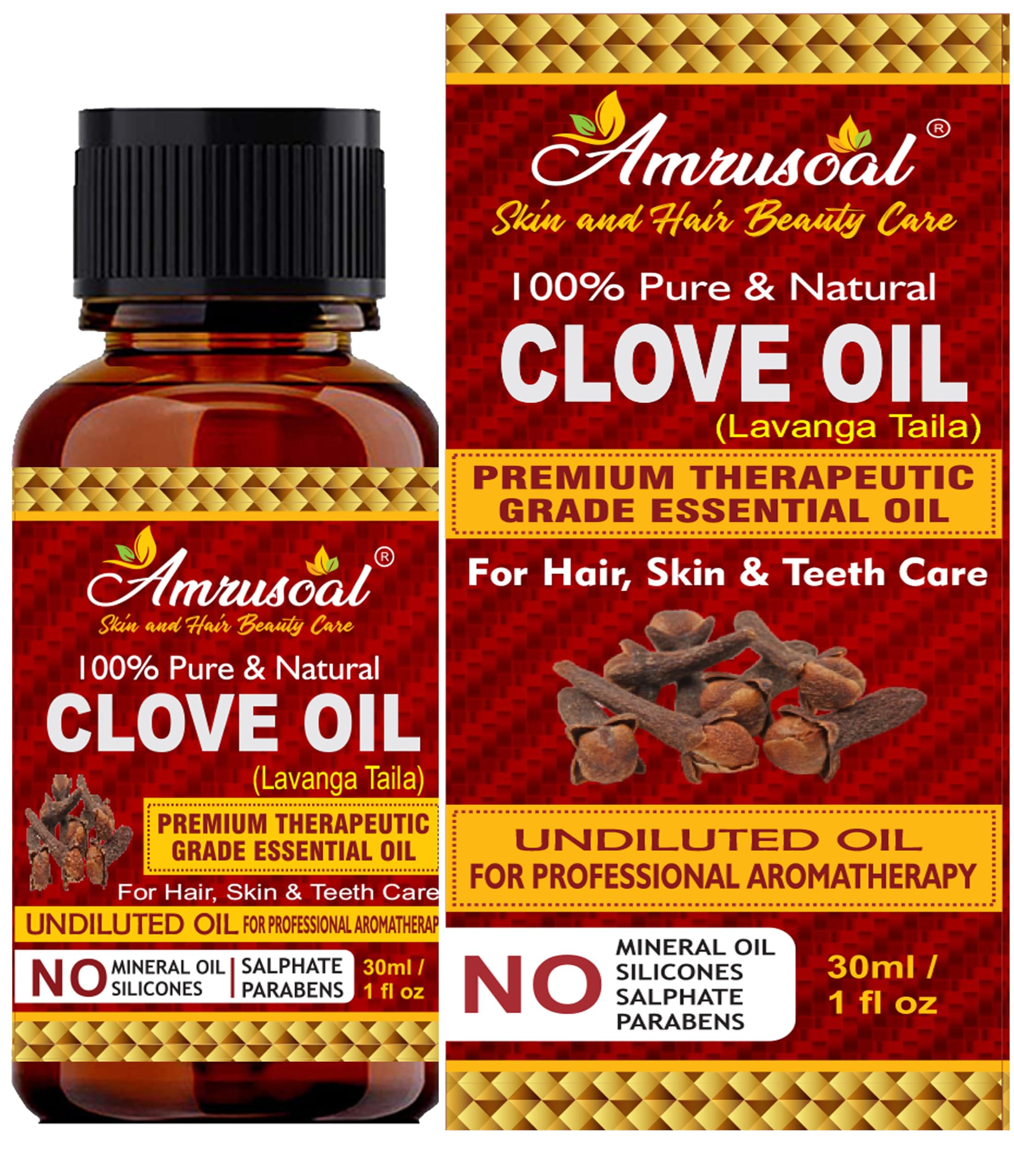 Clove Essential Oil for Teeth, Hair, Skin, 100% Pure and Natural Therapeutic Grade (30ml)-image-22