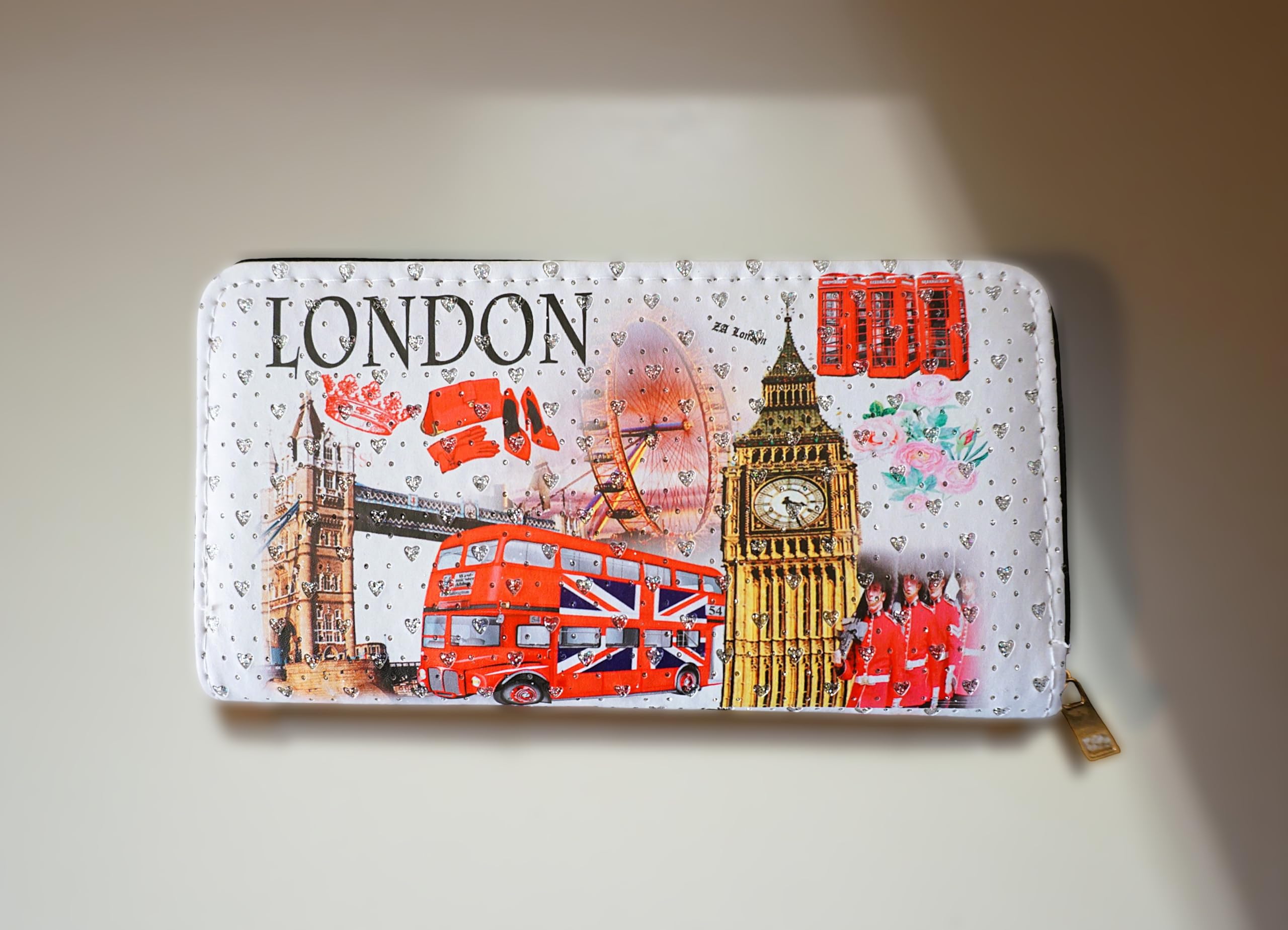 Monedero con diseño de la bandera británica de Londres Icons con cierre de cremallera
