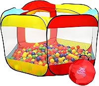 Kiddey Large Pop Up Ball Pit Tent for Toddlers - Indoor Outdoor Playpen with Zipper Bag, Safe Fun for Boys & Girls (Balls Not Included)