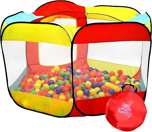 Tienda de juegos para niños pelotero de Kiddey casa de 6caras para niños Rellenar con bolas bolas de plástico no incluidas o usar como una tienda de