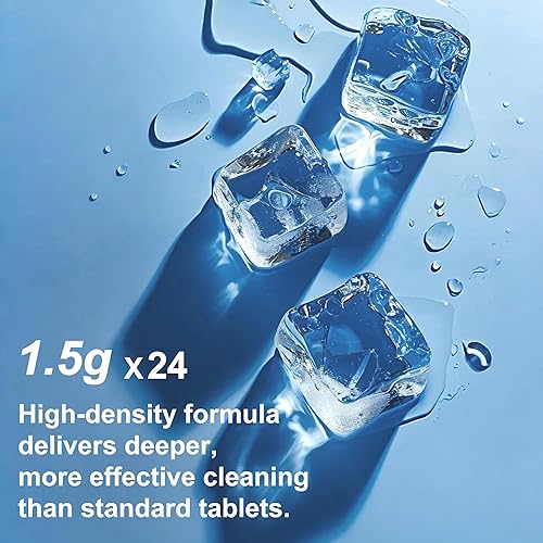 Miniatura 7 de Máquina de hielo descalcificadora  24 tabletas limpias sin perfume compatibles con Opal, Kitchenaid, Perfil GE, removedor de escamas seguro de