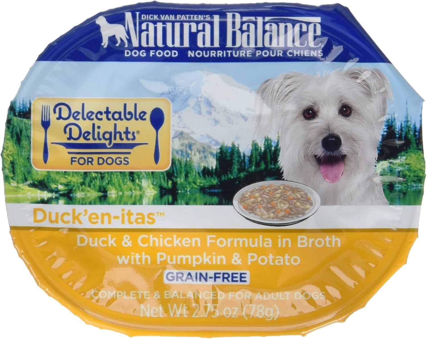 Natural Balance Delectable Delights | Adult Grain-Free Wet Dog Food Cups |