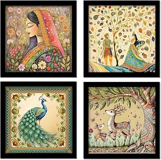 Art Framed Painting For Home, Living Room, Hall (Set Of 4)