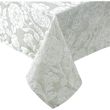 Laura Ashley Wrinkle Resistant Annaleigh Tablecloth, 60" x 120", Sage