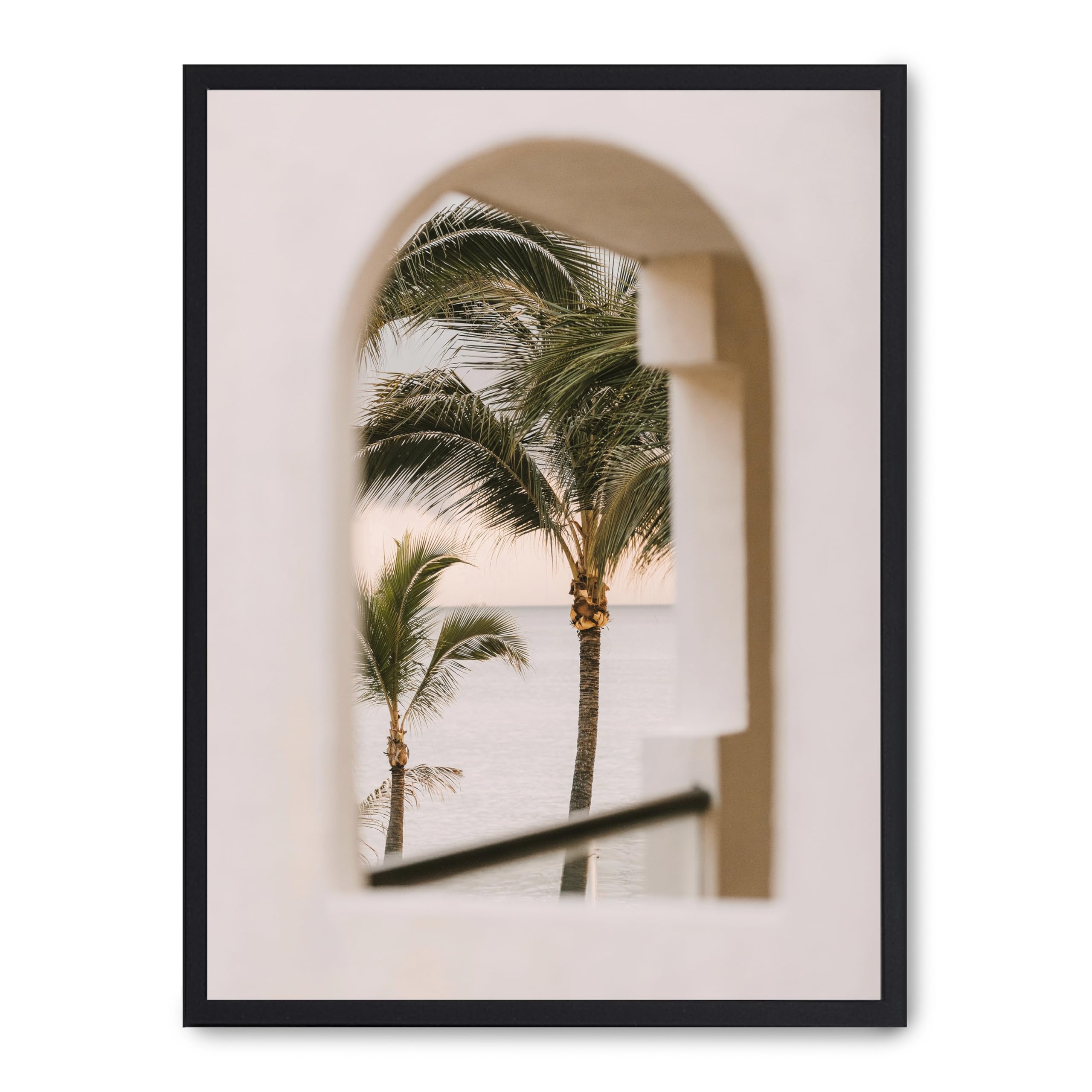 Cuadro arc of palms crée une ambiance de vacances et de détente dans votre chambre