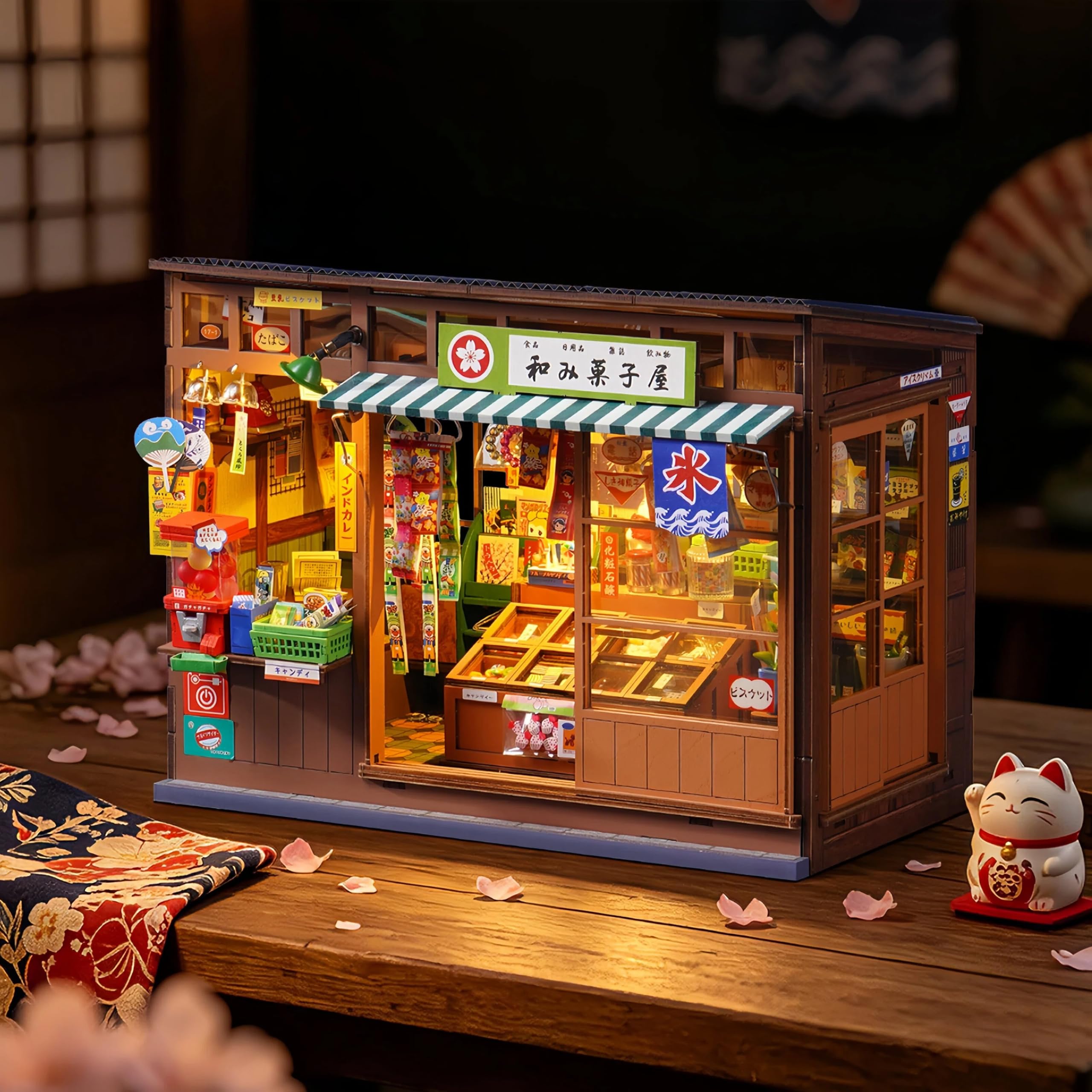 Rolife Nostalgic Corner Shop Maison Miniature à Construire avec Lumières