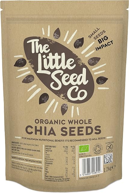 The Little Seed Co Organic Whole Chia Seeds - 1.2kg
