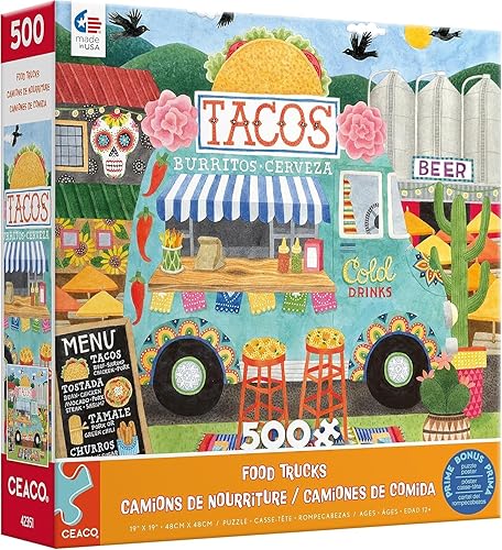 Ceaco - Food Trucks - Taco Truck - Rompecabezas de 500 piezas