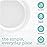 400 Count Disposable 10 Inch White Plastic Dinner Plates Extra Large