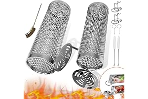 2 Pack Grilling Vegetable Tubes for Outdoor Grilling