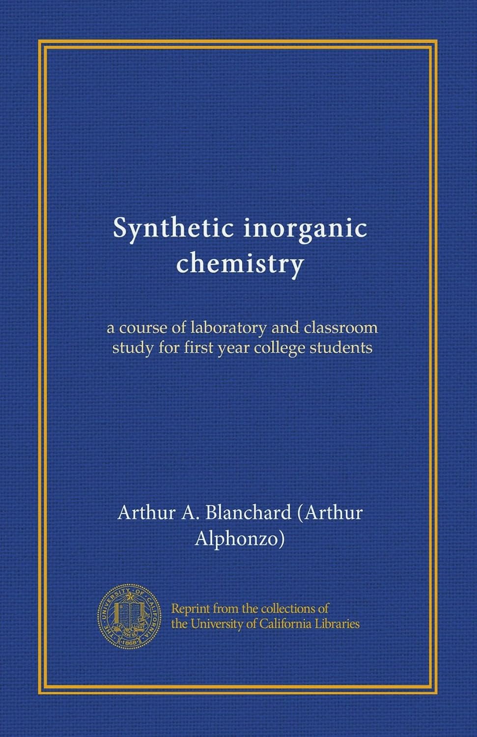 Synthetic inorganic chemistry (Vol-1): a course of laboratory and ...