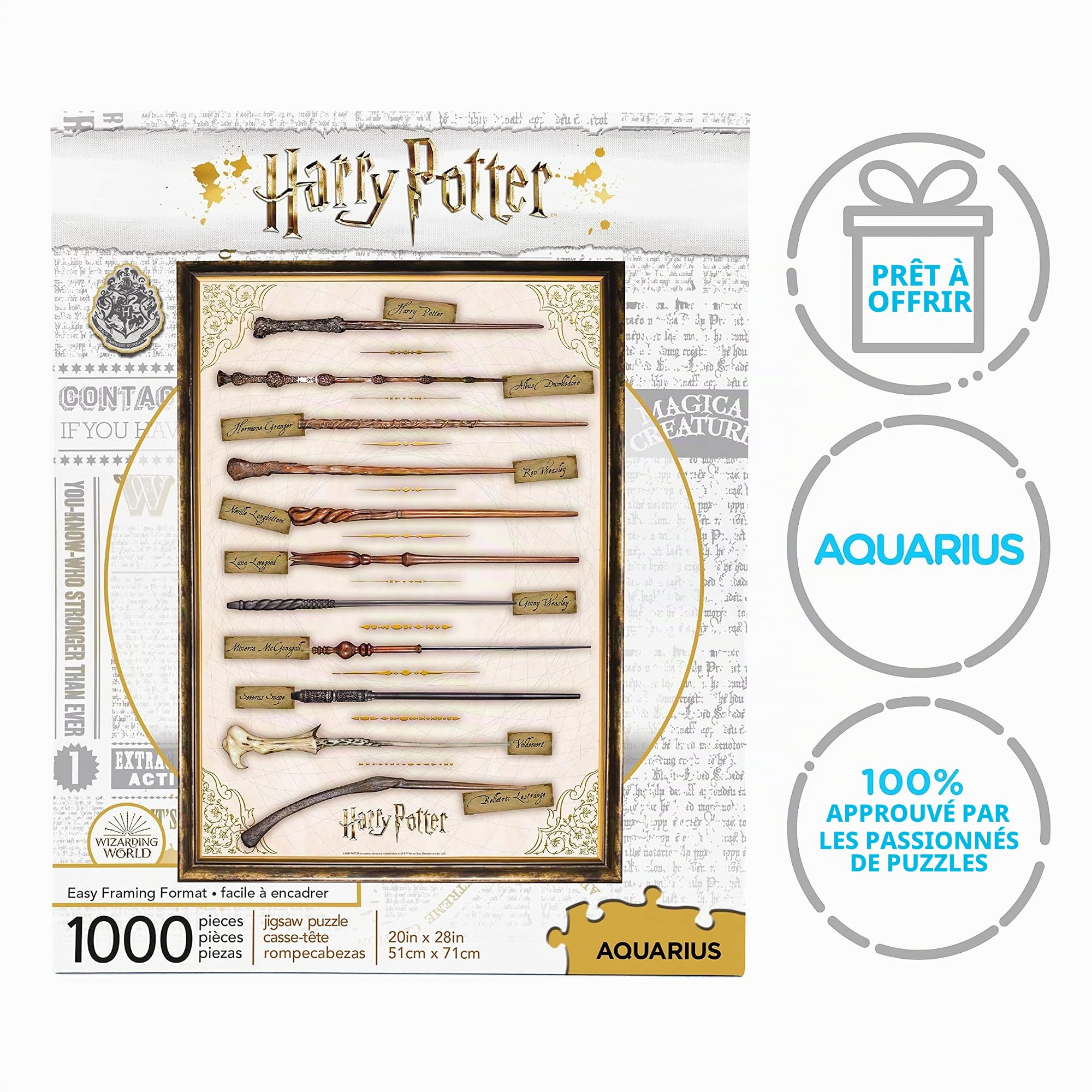HARRY POTTER- Puzzle, 65345, Blanc