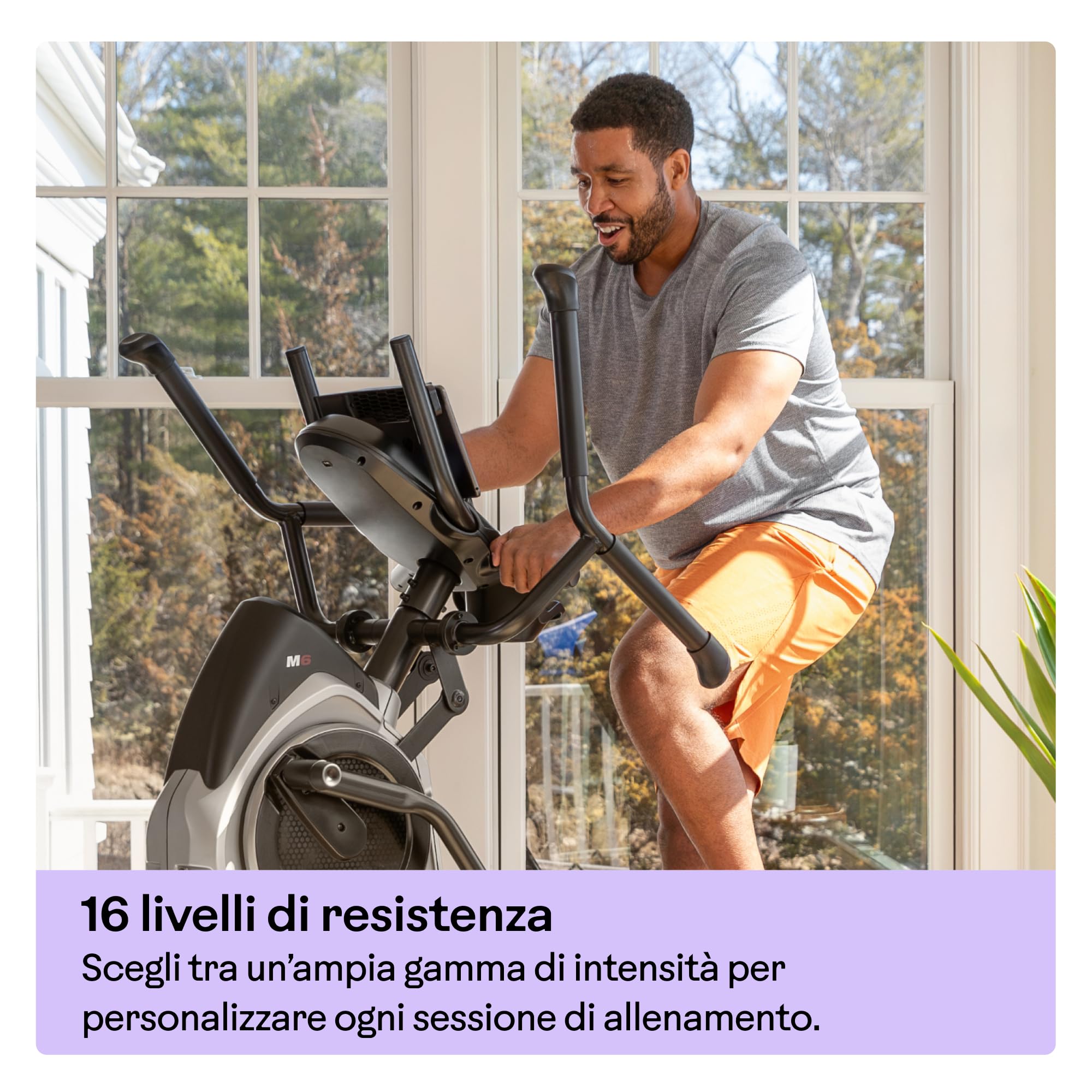 Bowflex Max Trainer M6 – Ellittica Compatta Professionale Silenziosa per Casa – Allenamento HIIT Total Body in 15 Minuti