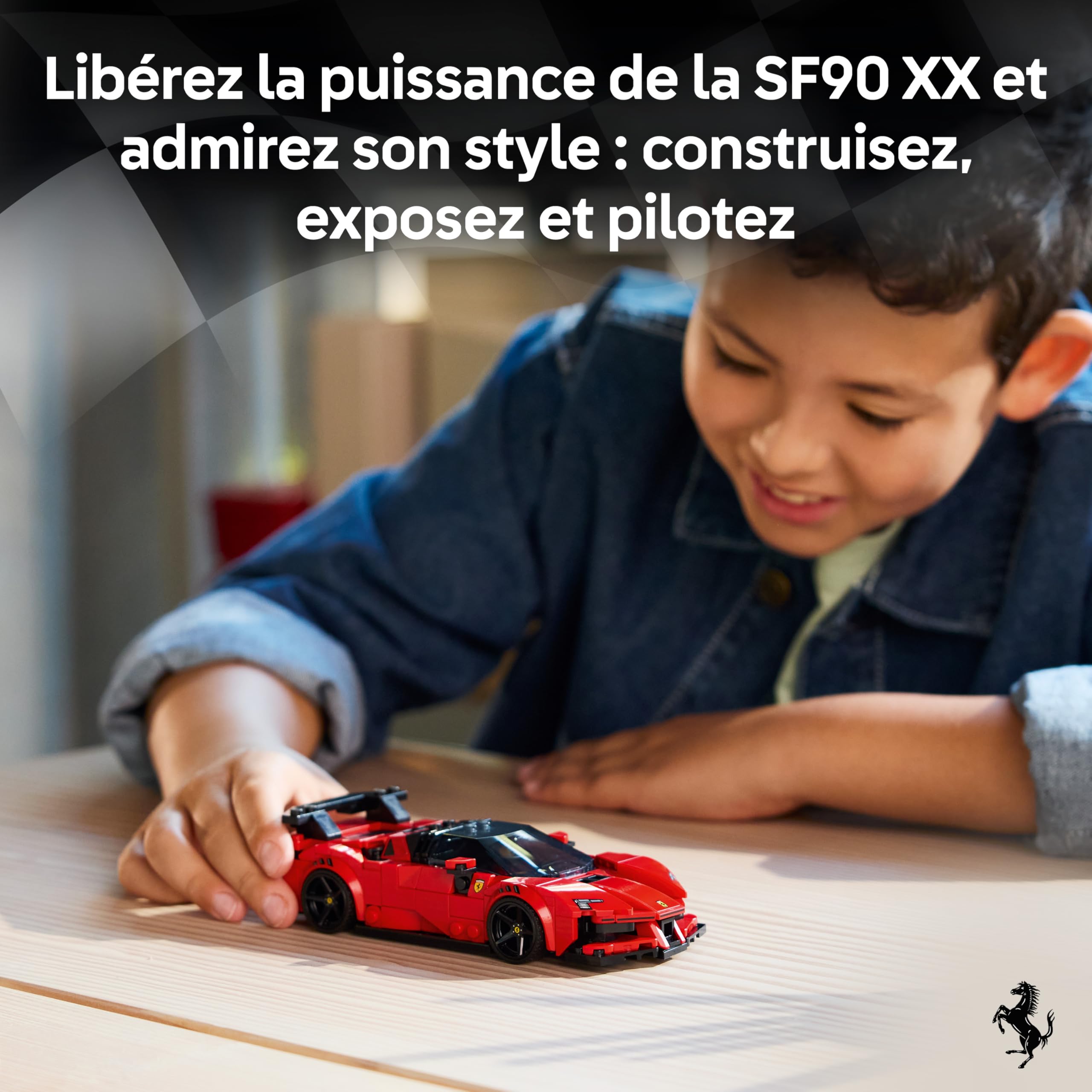 LEGO Speed Champions Voiture de Course Ferrari SF90 XX Stradale - Jouet Voiture pour Garçon dès 9 Ans - Maquette - Minifigurine Collector de Pilote - Idée de Cadeau pour la Fête des Pères 77254