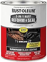Vista 11 de Rust-Oleum 344713 Aerosol automotriz 2 en 1 para reforma y sellado de óxido, 12 onzas, negro plano