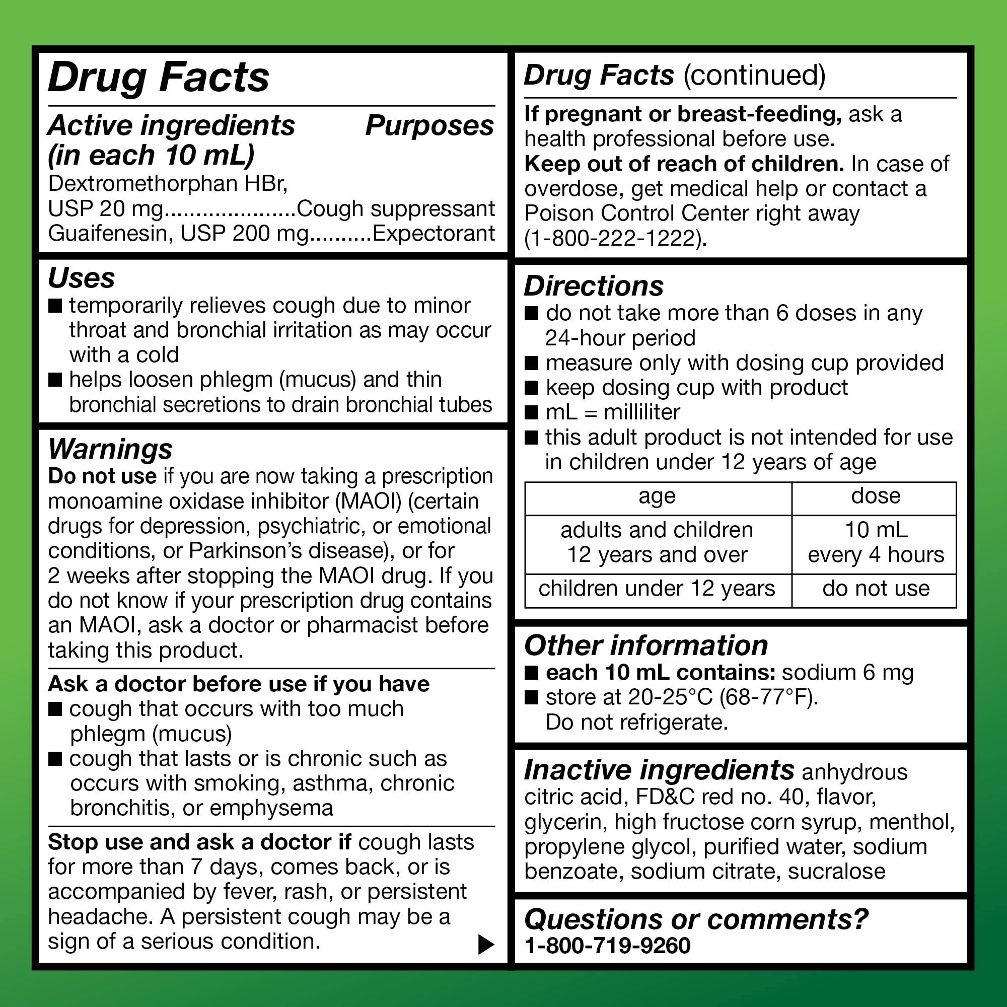 Buy Amazon Basic Care Tussin Cough Syrup DM, Cough Suppressant and