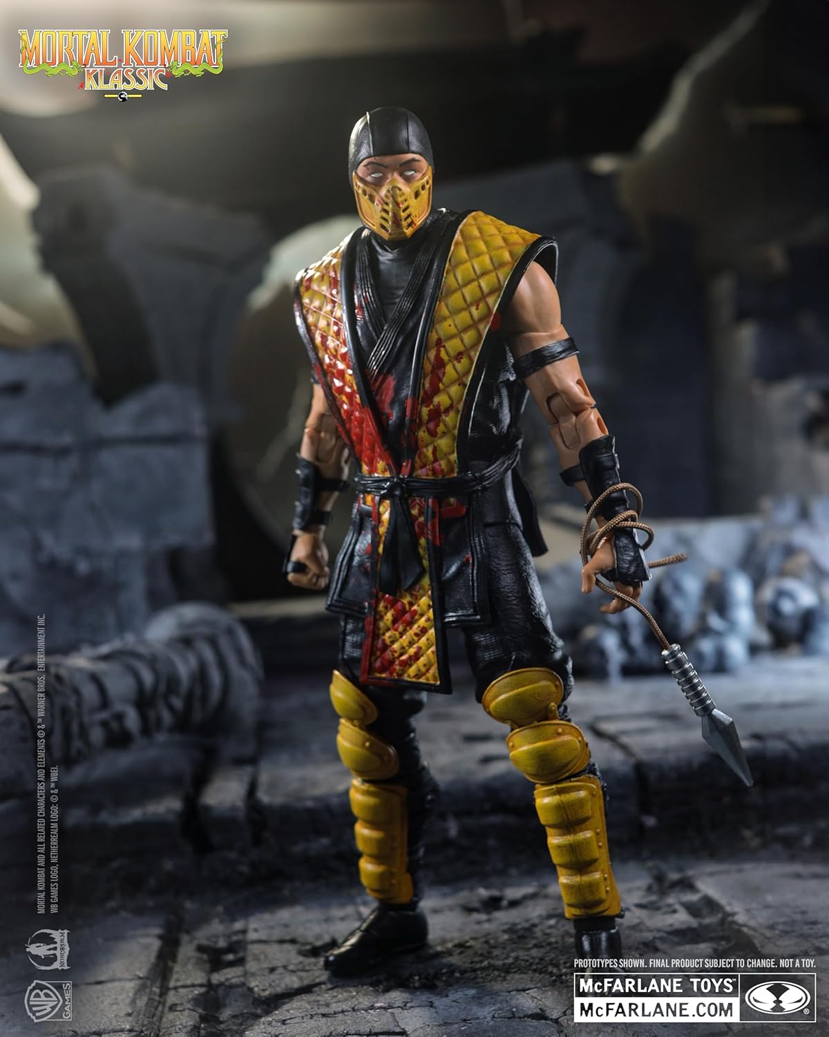 Mortal Kombat Klassic Scorpion vs Raiden 7in Action Figure Deluxe 2-Pack McFarlane Toys